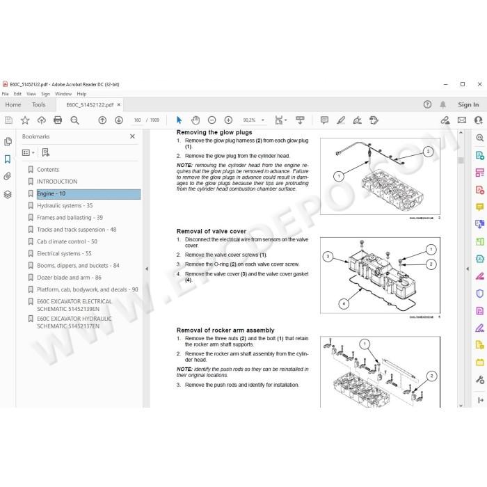 New Holland Mini Excavator E60C Tier 4 service manual