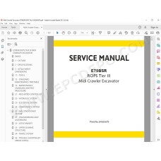 New Holland Midi Excavator E70BSR Rops Tier 3 service manual