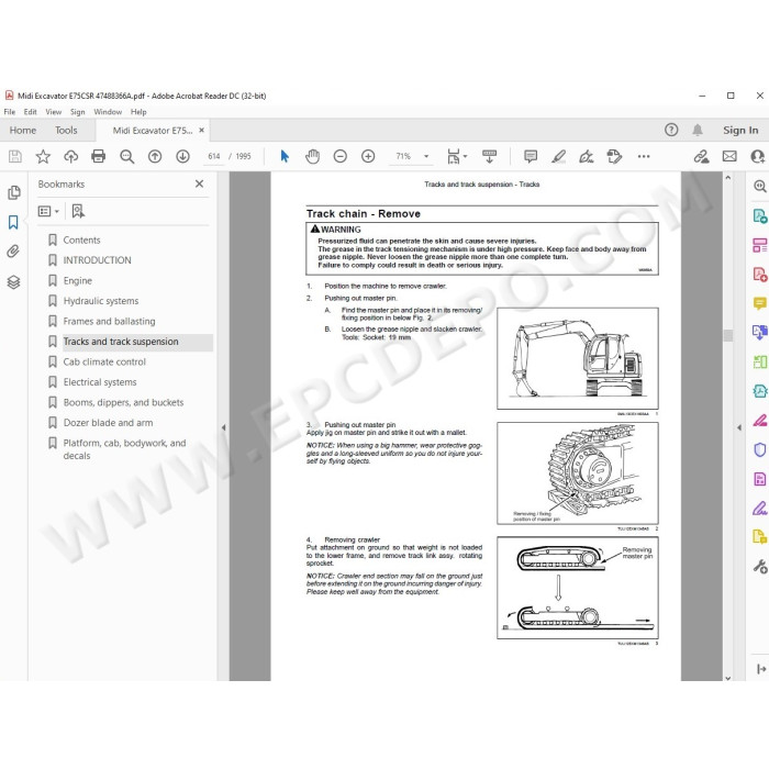 New Holland Midi Excavator E75CSR service manual