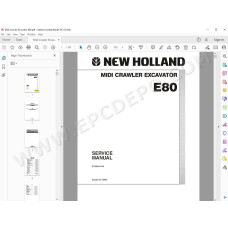 New Holland Midi Excavator E80 service manual