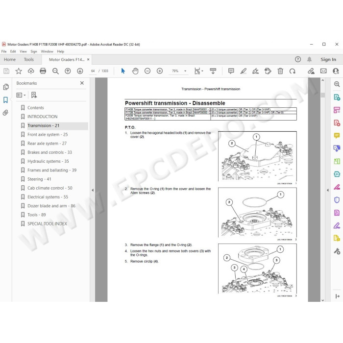 New Holland Motor Grader F140B F170B F200B VHP Tier 3 service manual