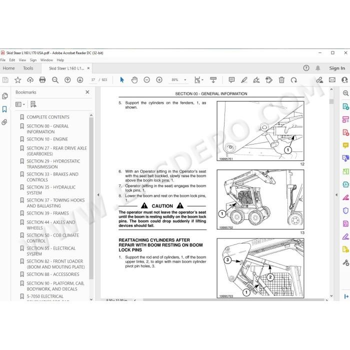New Holland Skid Steer Loader L160 L170 service manual