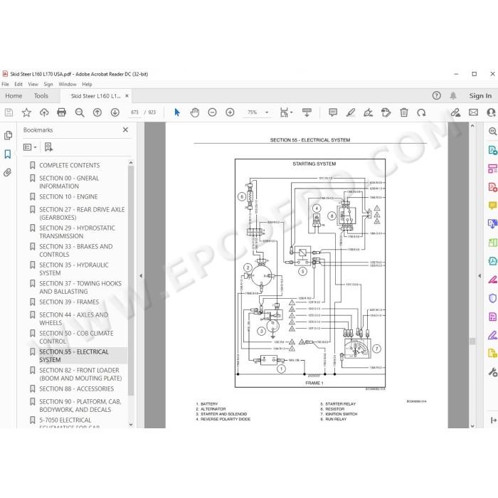 New Holland Skid Steer Loader L160 L170 service manual