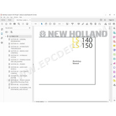 New Holland Skid Steer Loader LS140 LS150 service manual