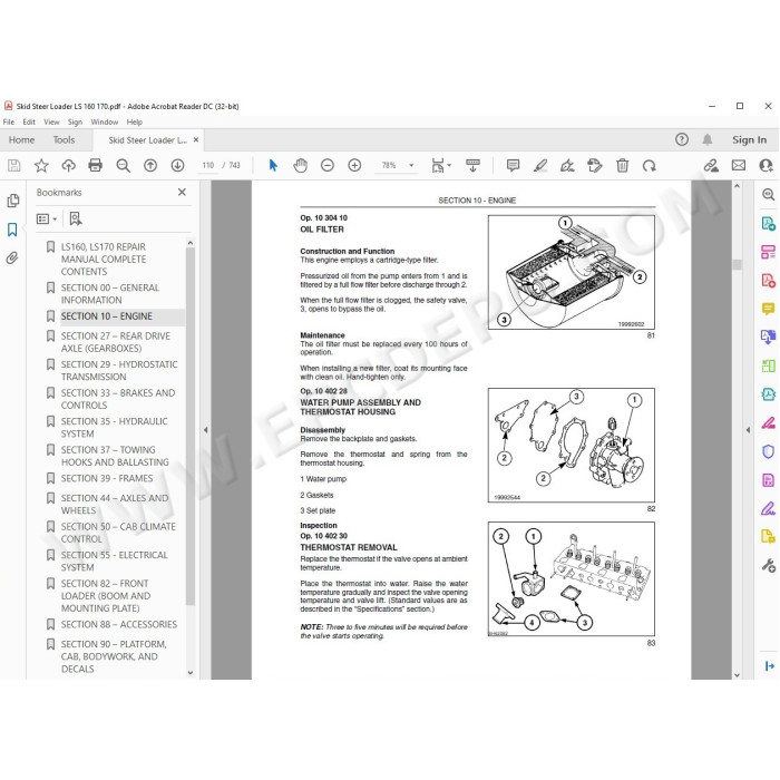 New Holland Skid Steer Loader LS160 LS170 service manual
