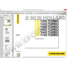 New Holland Telescopic Handler workshop service manuals