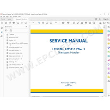 New Holland Telescopic Handler LM5020 LM5030 Tier 3 service manual
