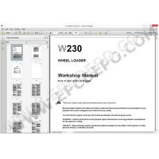 New Holland Wheel Loader W230 workshop service manual
