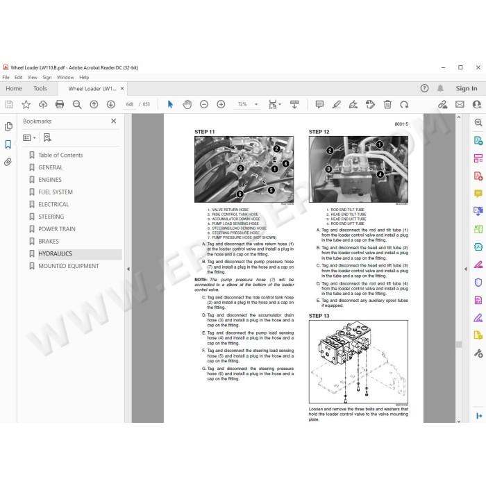 New Holland Wheel Loader LW110.B service manual