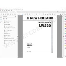 New Holland Wheel Loader LW230 service manual