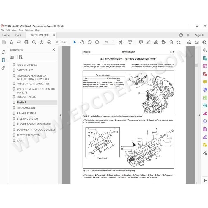 New Holland Wheel Loader LW230.B service manual