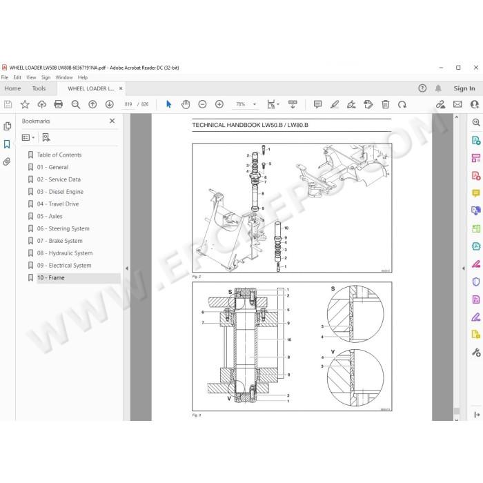 New Holland Wheel Loader LW50 LW50B LW80 LW80B service manual