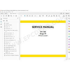 New Holland Wheel Loader W110D Stage IV service manual