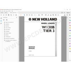 New Holland Wheel Loader W130B Tier 3 service manual
