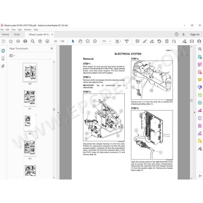 New Holland Wheel Loader W130C service manual