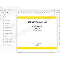 New Holland Wheel Loader W130D W170D Stage 4 service manual