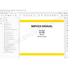 New Holland Wheel Loader W130D W170D Tier 2 service manual