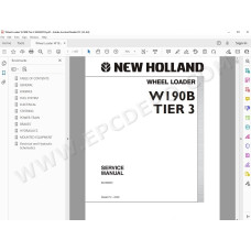 New Holland Wheel Loader W190B Tier 3 service manual
