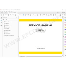New Holland Wheel Loader W190C Tier 4 service manual
