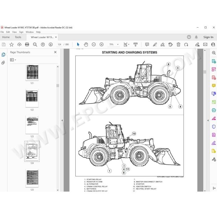 New Holland Wheel Loader W190C service manual