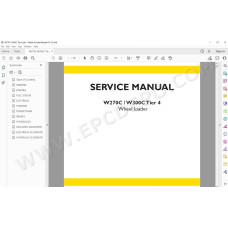 New Holland Wheel Loader W270C W300C Tier 4 service manual