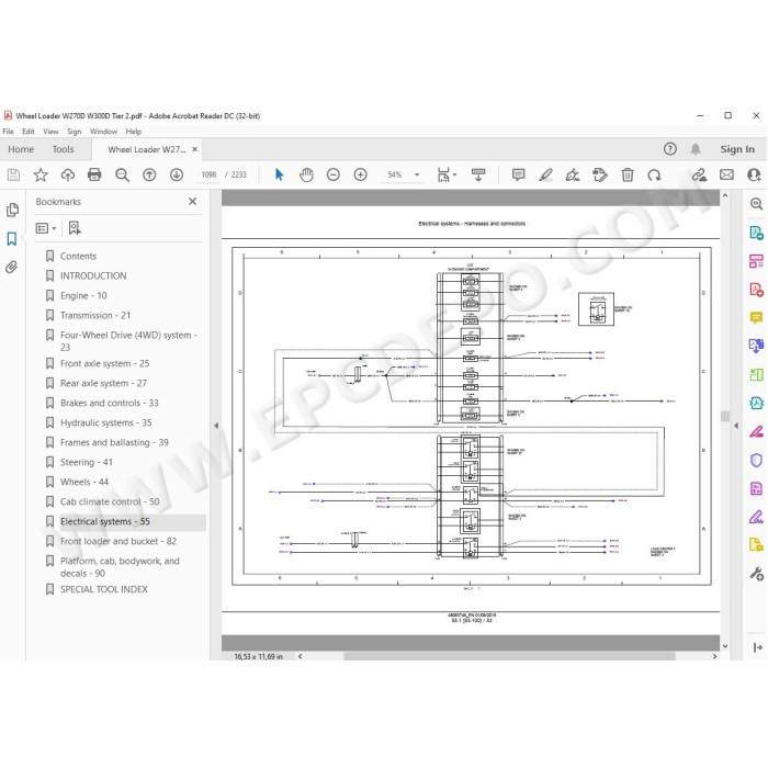 New Holland Wheel Loader W270D W300D Tier 2 service manual