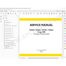 New Holland Wheel Loader W50C W60C W70C W80C Stage 3b service manual