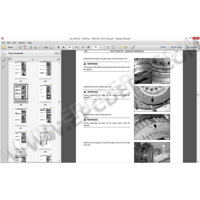 New Holland Wheeled Excavator workshop service manuals