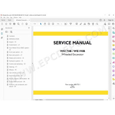 New Holland Wheeled Excavator WE170B WE190B service manual