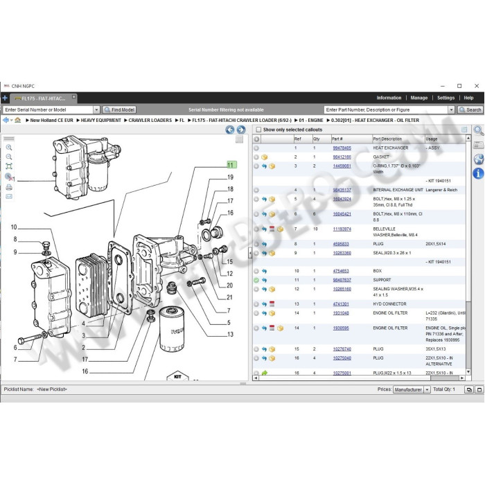 New Holland CE Construction Europe EPC parts catalog 2015