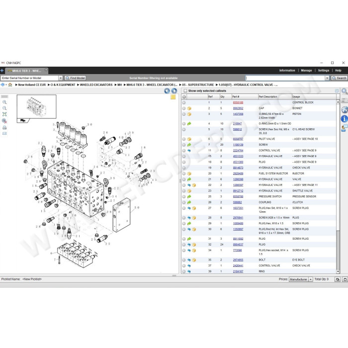 New Holland CE Construction Europe EPC parts catalog 2021