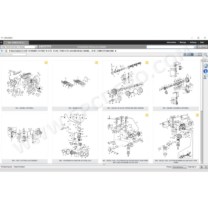 New Holland CE Construction Europe EPC parts catalog 2021