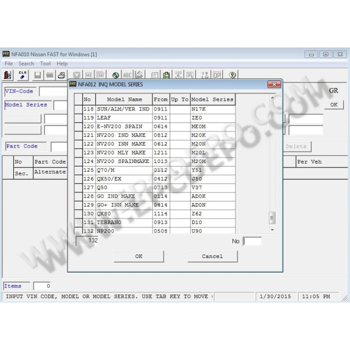 NISSAN + INFINITI EPC SPARE PARTS CATALOG 2019