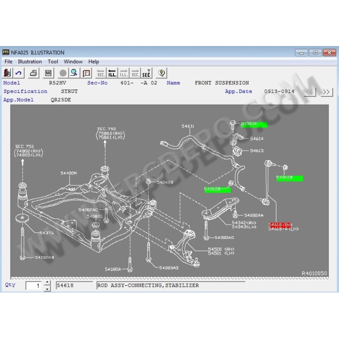 NISSAN + INFINITI EPC SPARE PARTS CATALOG 2019