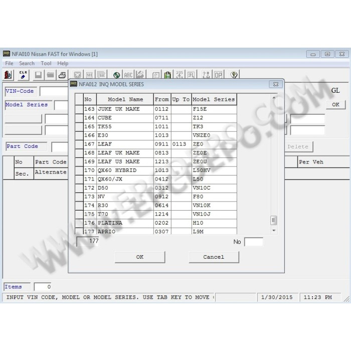 NISSAN + INFINITI EPC SPARE PARTS CATALOG 2019