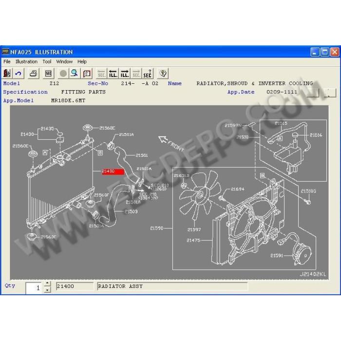 NISSAN + INFINITI CANADA EPC PARTS CATALOG 2019