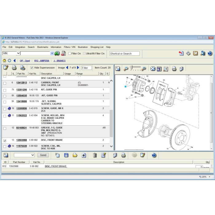 OPEL / VAUXHALL EUROPE EPC PARTS CATALOG 2013