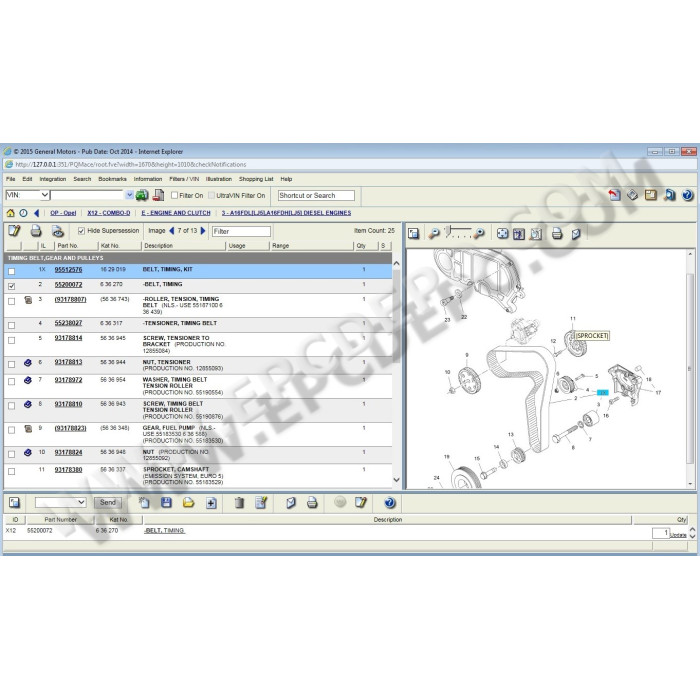 OPEL / VAUXHALL EUROPE EPC PARTS CATALOG 2015