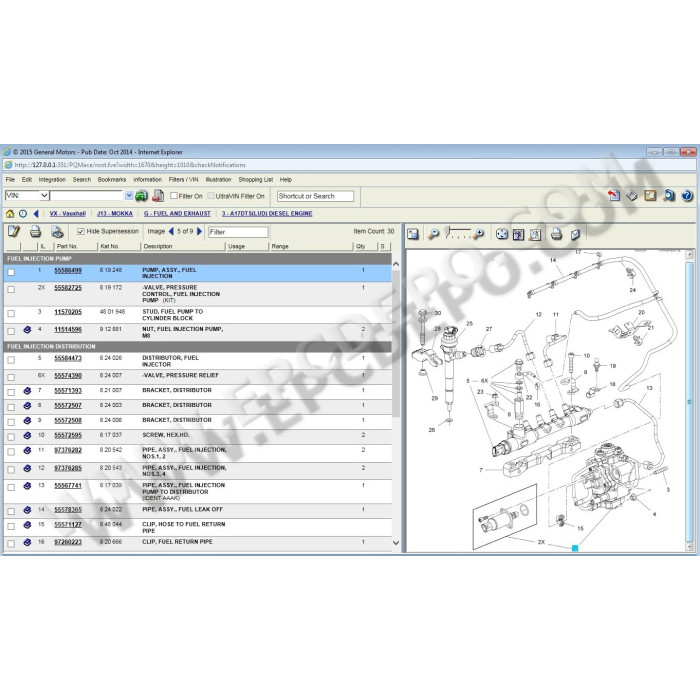 OPEL / VAUXHALL EUROPE EPC PARTS CATALOG 2015