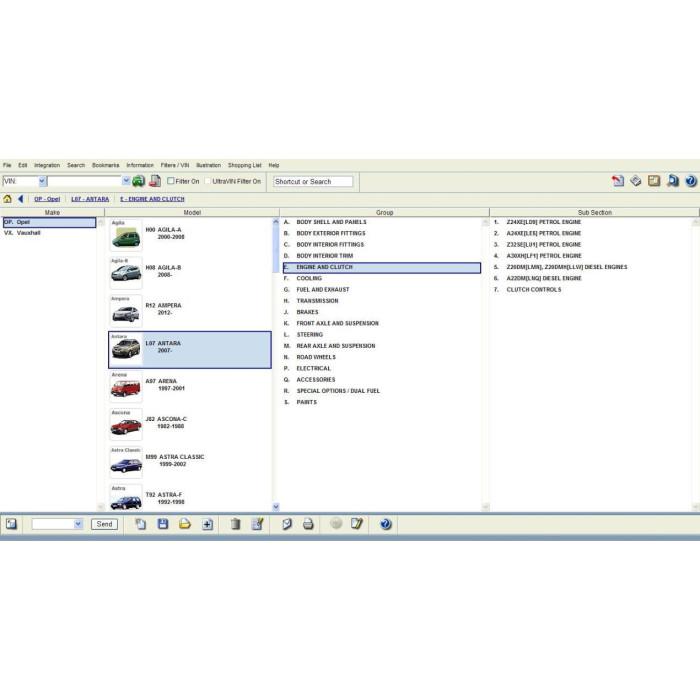 OPEL / VAUXHALL EUROPE EPC PARTS CATALOG 2012