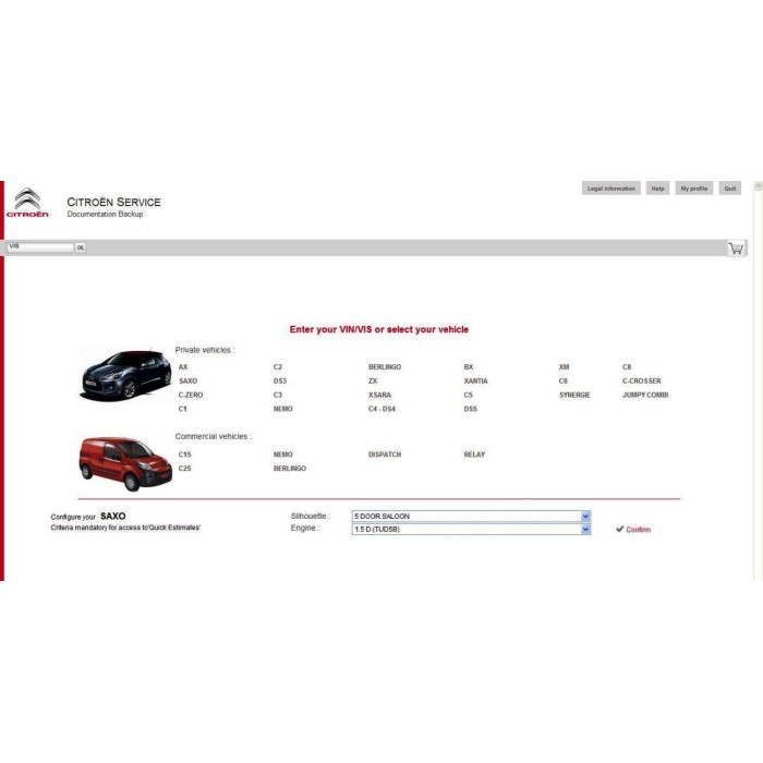 CITROEN PARTS CATALOG + SERVICE / REPAIR 2013