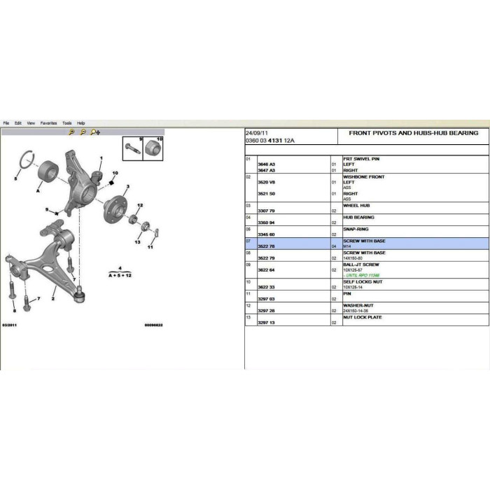 CITROEN PARTS CATALOG + SERVICE / REPAIR 2013