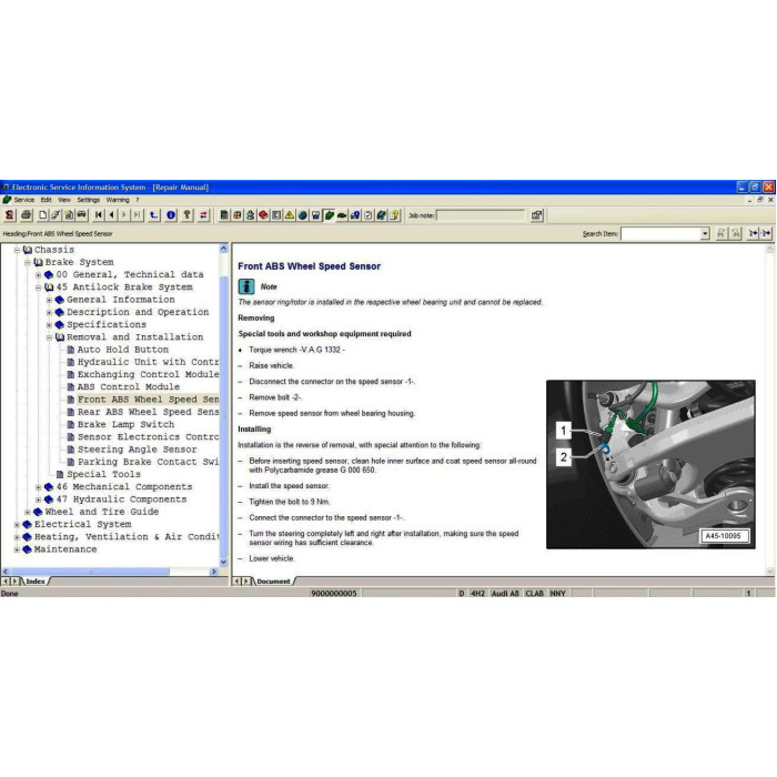 AUDI ELSA 4.0 2012 SERVICE INFORMATION SYSTEM