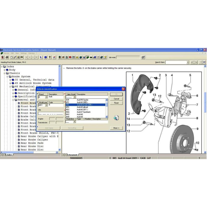 AUDI ELSA 4.0 2012 SERVICE INFORMATION SYSTEM