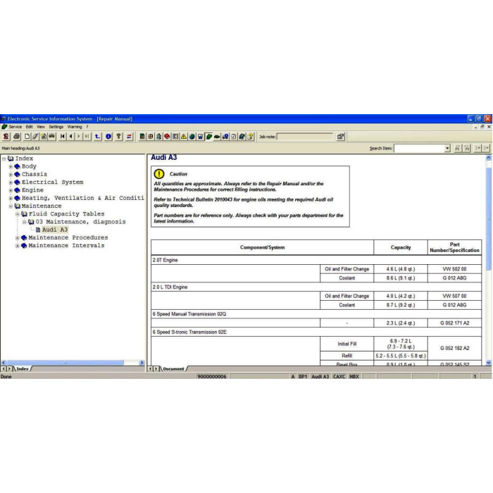 AUDI ELSA 4.0 2012 SERVICE INFORMATION SYSTEM