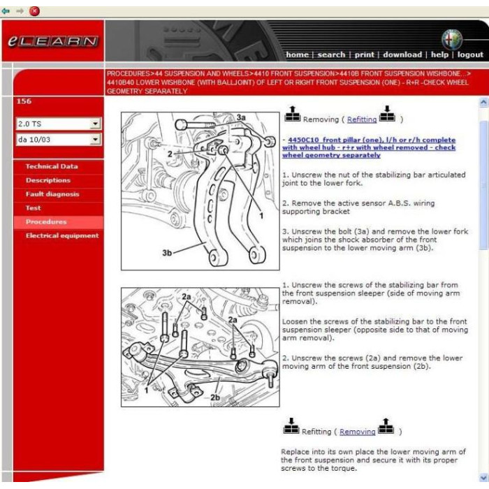 ALFA ROMEO 156 1997 - 2007 SERVICE & REPAIR