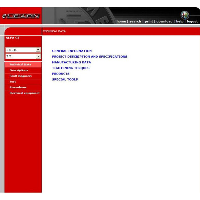 ALFA ROMEO GT 2003 - 2010 SERVICE & REPAIR