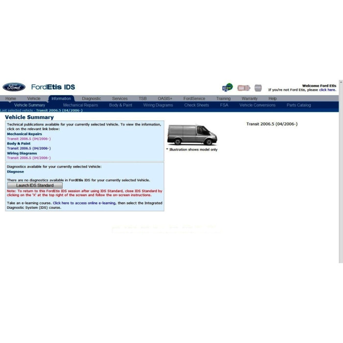 FORD EUROPE ETIS 2008 SERVICE & REPAIR