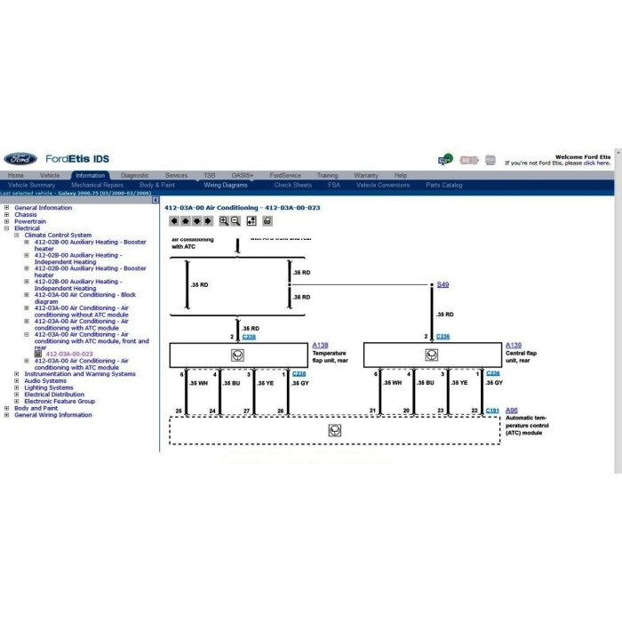 FORD EUROPE ETIS 2008 SERVICE & REPAIR