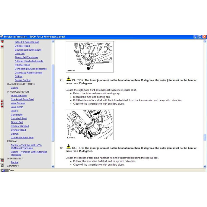 FORD USA TIS SERVICE INFORMATION 2000 - 2003